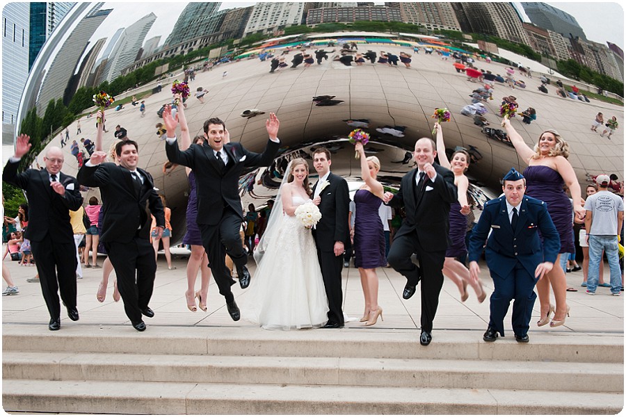 wedding at millennium park