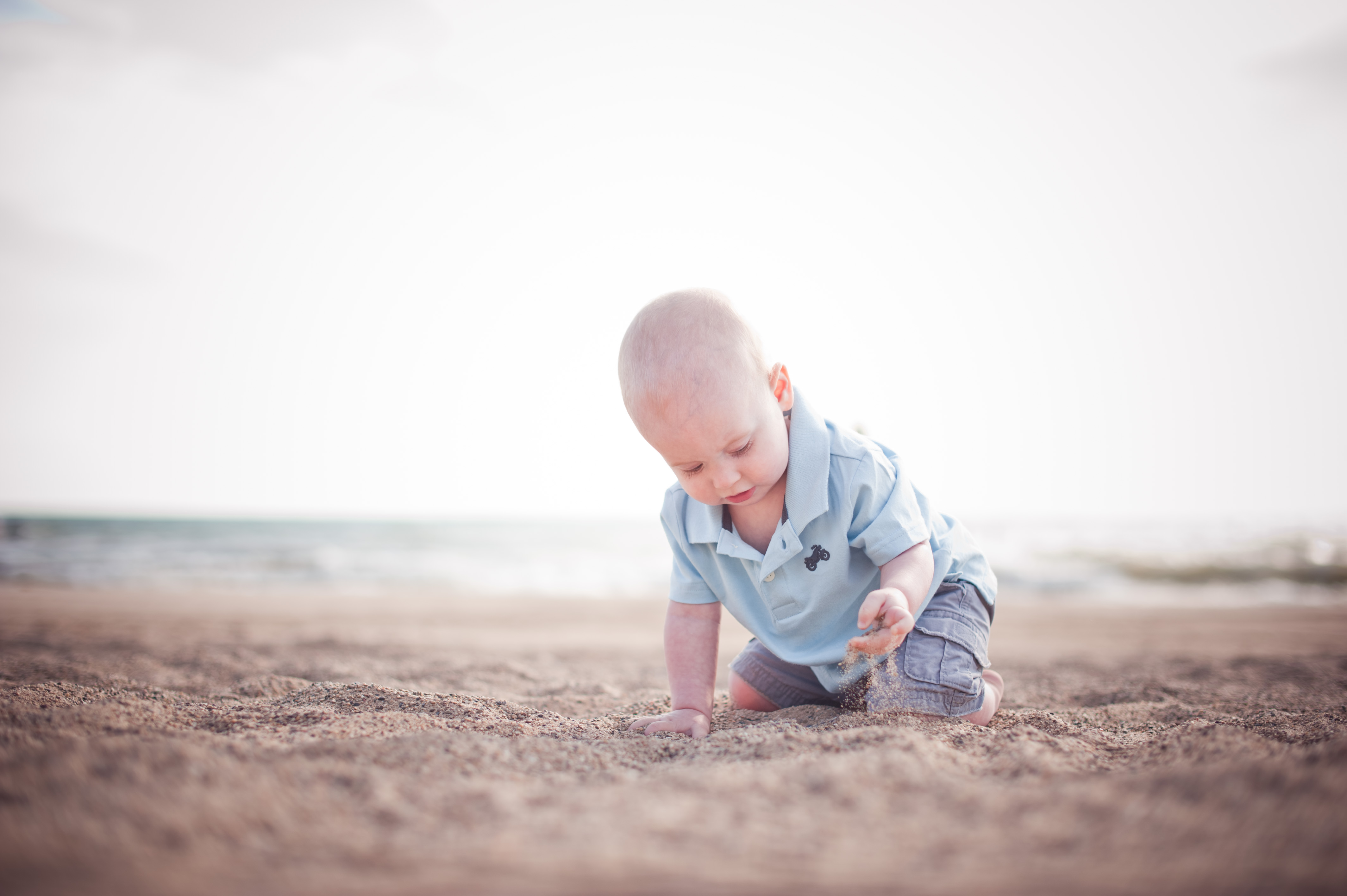 Baby portrait on the beach