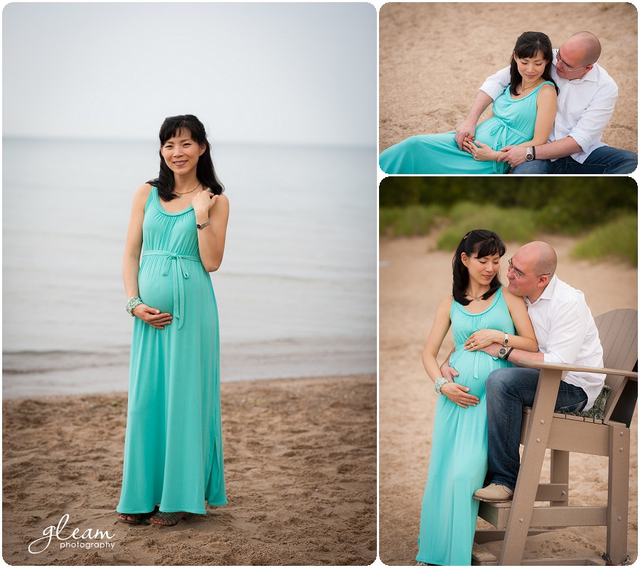 beach maternity photography