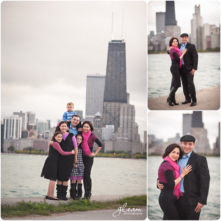 Family Photography Chicago Skyline