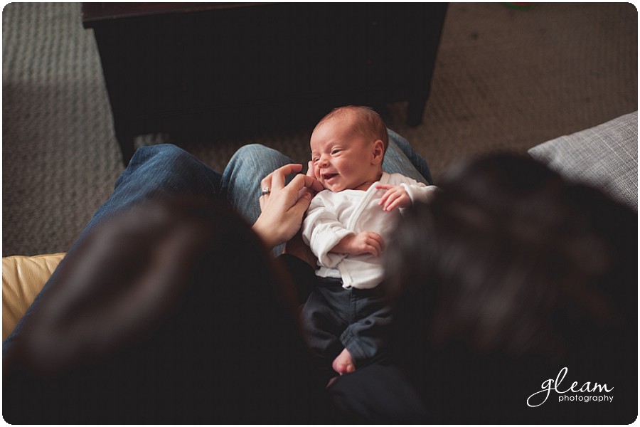 Lifestyle newborn photography