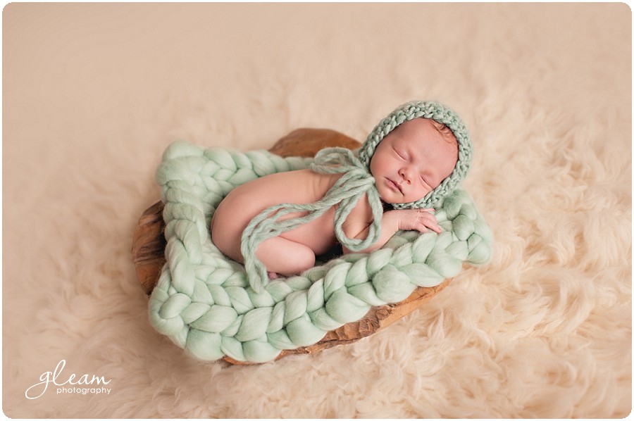 Studio newborn baby photo