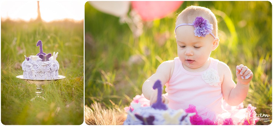 Outdoor cake smash photo