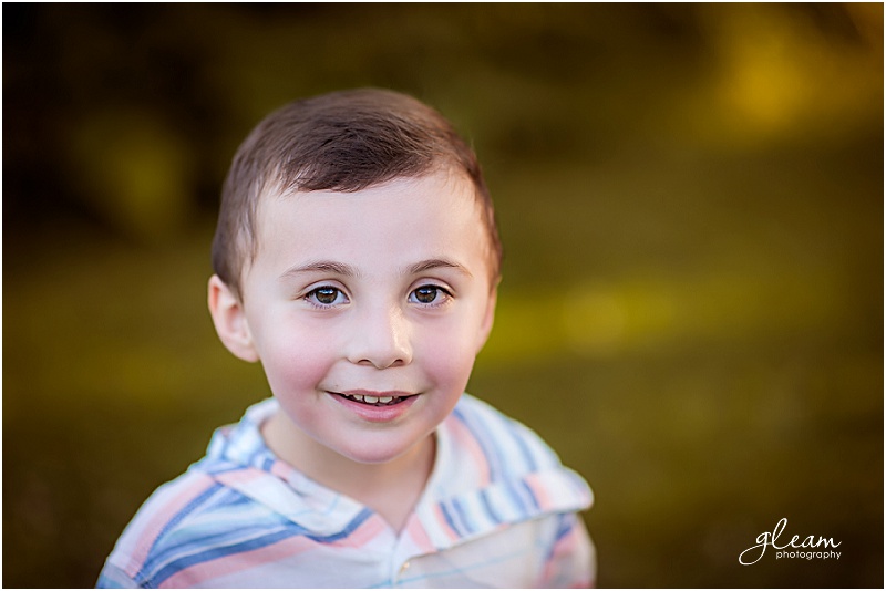 closeup of a little boy with clean bokeh background