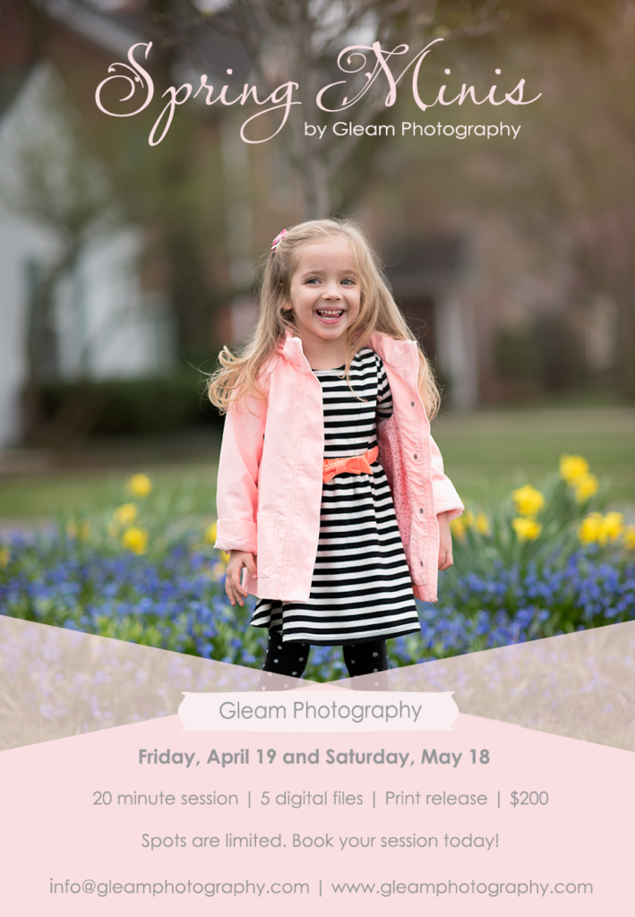 Gleam Photography Spring 2019 Mini Sessions